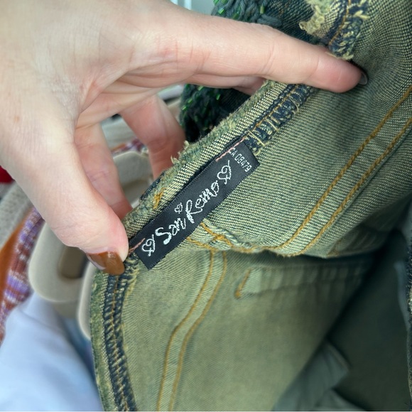 SOLD - Y2K BEADED CROCHET DENIM SKIRT - Picture 11 of 11